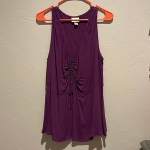 Ava & Viv purple sleeveless top size 2x